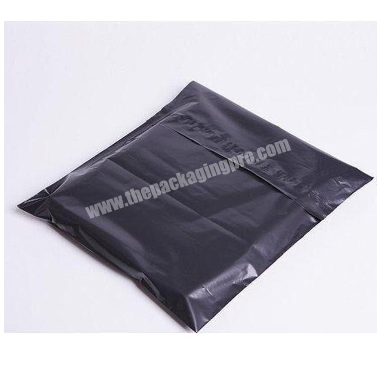 custom Biodegradable eco friendly small black packaging shipping bags for clothing 