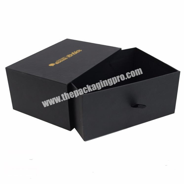 Premium Embossing Black Paper Shoe Box - Newstep
