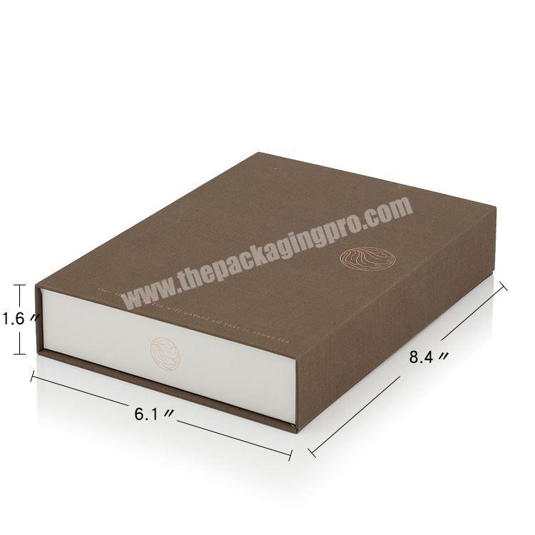 Black Custom Rigid Cardboard Magnet Closure Jewelry Packaging Book Shaped Magnetic Flap Gift Box factory