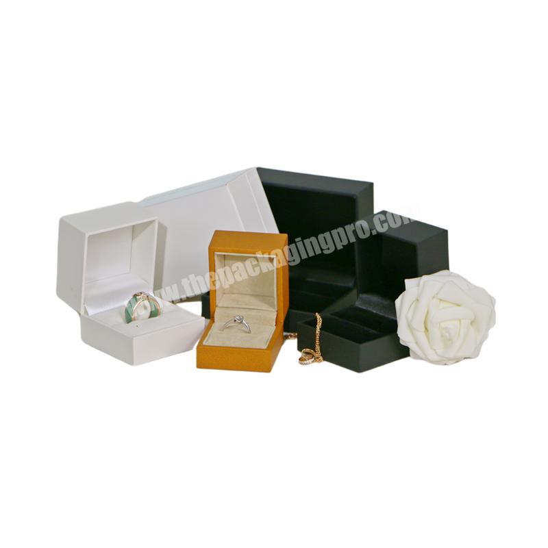 Black White Double Ring Earring Packaging Pouch Box Set Custom Size