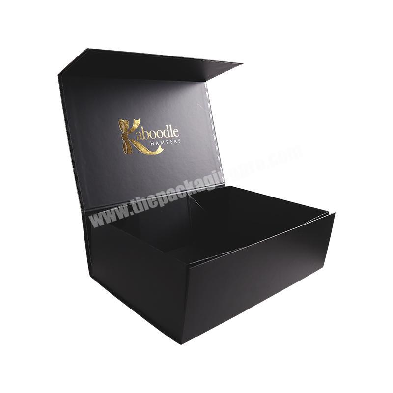 Black package snap folding apparel paper bow tie packaging box