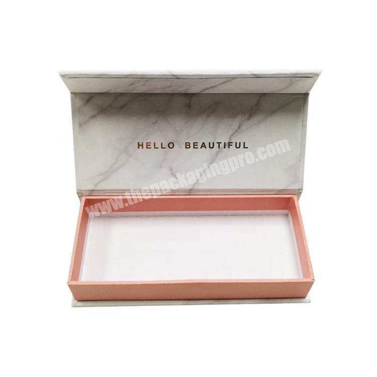 Blank Cardboard Wholesale Magnetic Paper Luxury Make Your Own Empty False Gift Eyelash Packaging Box Custom
