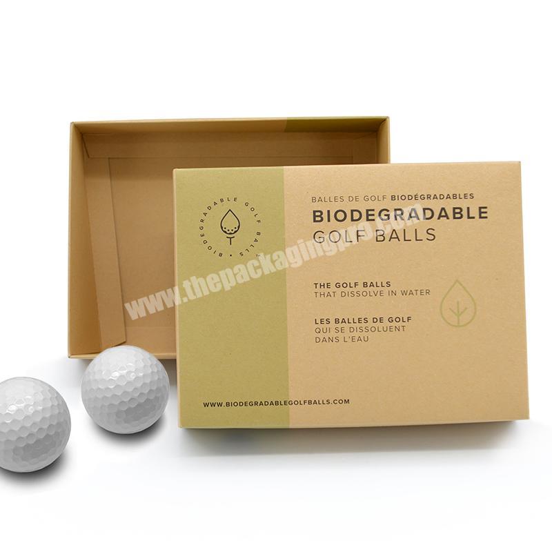 Boite De Produit Personnalisee Pour Balle De Golf Carton Pelotas De Golf Balls Paper Packaging Box
