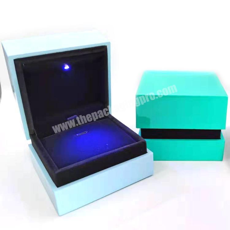 Brothersbox Professional custom purple gift box luxury plastic jewellery storage boxes led large jewelry box