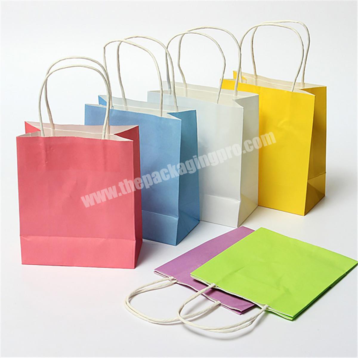 Brown Kraft Paper Bags Large Clothes Shoes Bags Custom Printed Shopping Bags with Paper Twisted Handles