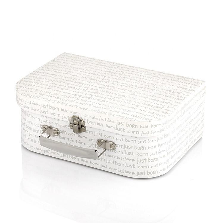 Cardboard Gift Box Cheap White Mini Decorative Luxury Wholesale Baby Suitcase manufacturer