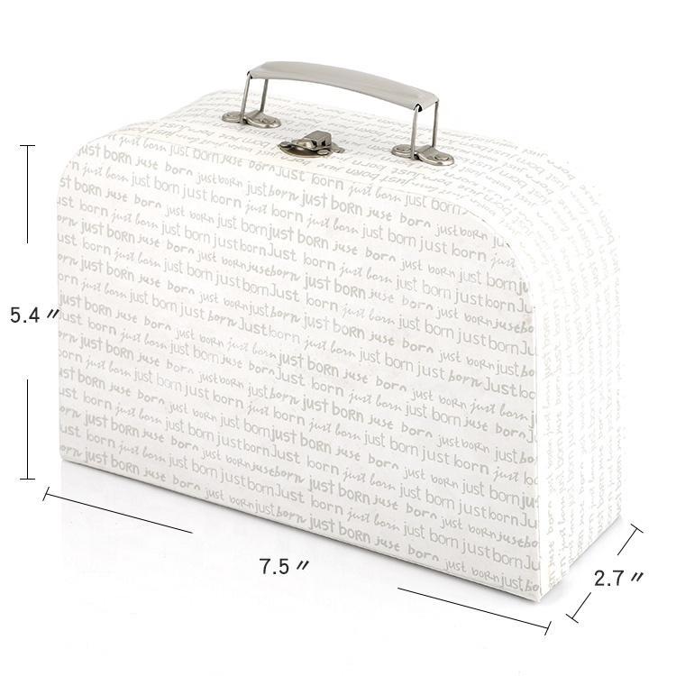 Cardboard Gift Box Cheap White Mini Decorative Luxury Wholesale Baby Suitcase