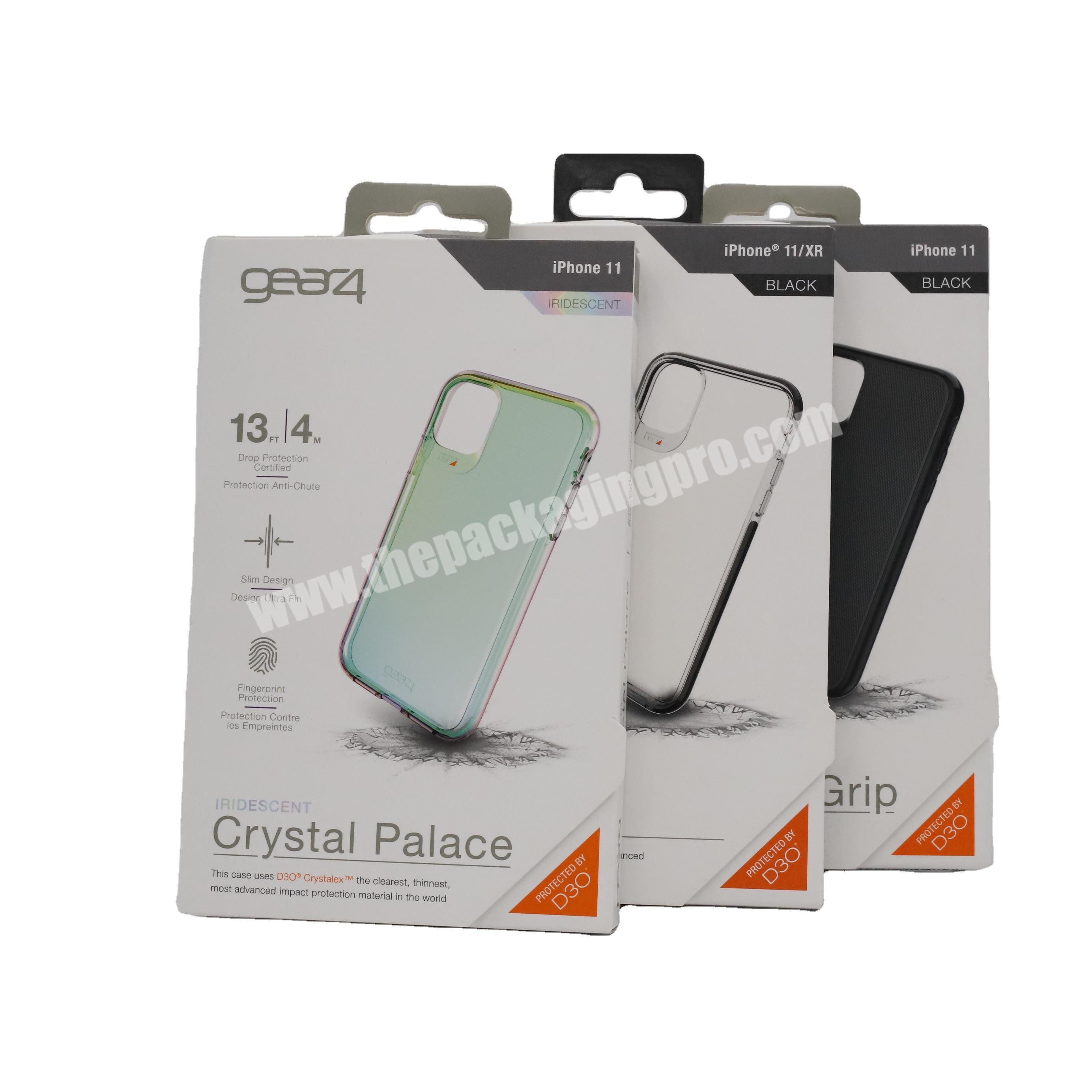 Cell Phone Case Packing Box Screen Protector Packaging Paper Box Package For Phone Mobile Cases