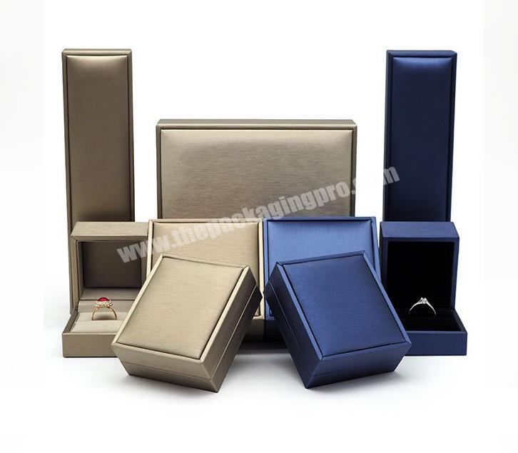 Champagne Gold High-grade Leather Jewelry Box