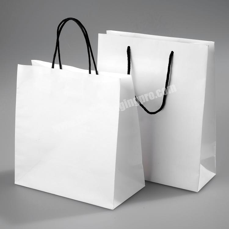 Cheap Custom Machines To Make Private Label Craft Shopping White Paper Bag