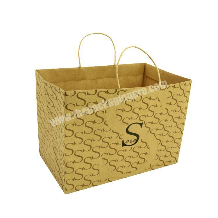 Cheap Price Custom Fast Food Shopping Bags Brown Kraft Paper Bag With Your Own Logo