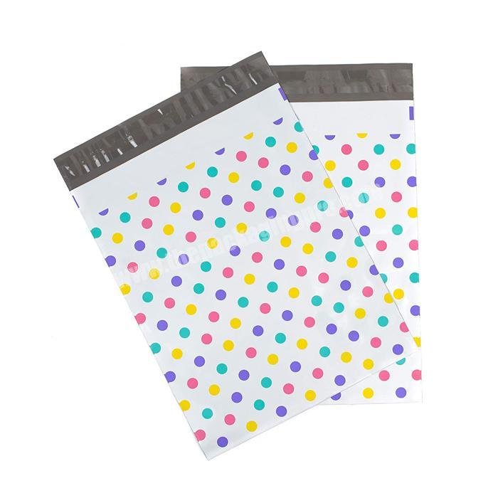 Cheap weather resistant custom printed reusable polka dot mailing bags