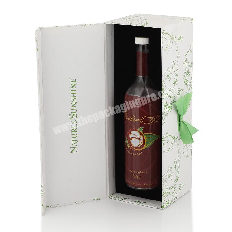 China Supplier Custom Premium Luxury Rigid Cardboard Packaging Wine Gift Box With Magnetic Closure