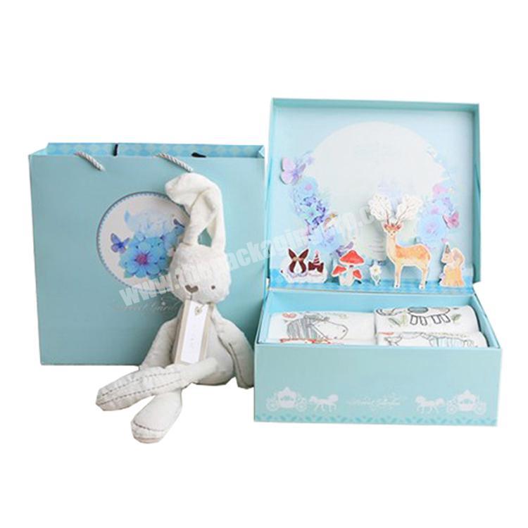 Christmas Gift Custom Logo Decorative Kids Baby Luxury Clothing Packaging Box