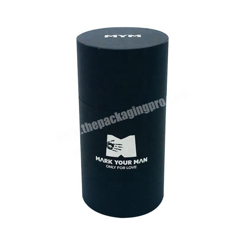 Color craft tube  cylinder cardboard packaging paper black round flower gift box for toys
