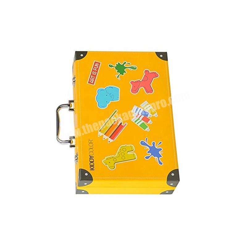 Colorful Congurated Cardboard Kids Suitcase Box wholesaler