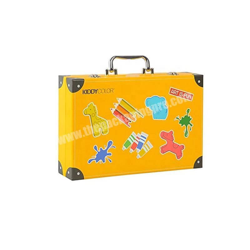 Colorful Congurated Cardboard Kids Suitcase Box