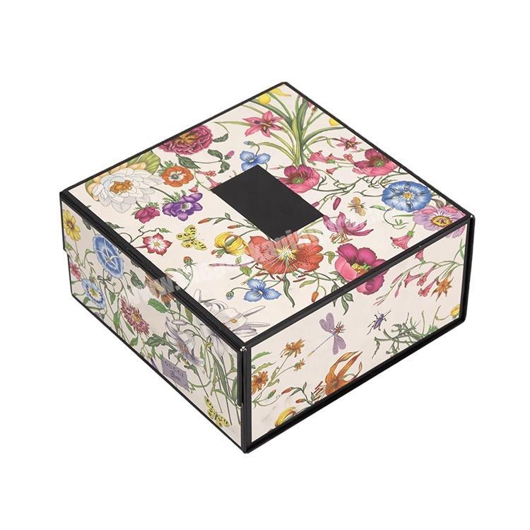 Colorful Paperboard Folding Jewelry Box Handbag Custom Magnetic Jewelry Packaging Box Quality Purse Paper Folding Gift Box