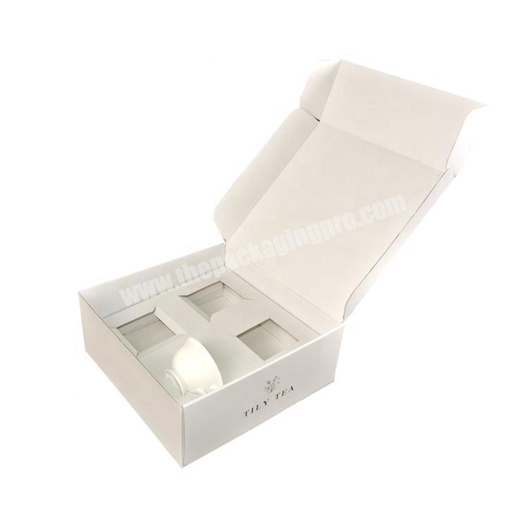 personalize Creative Set Empty Gift Cup And Saucer Packaging Cardboard Paper Carton Tea Box