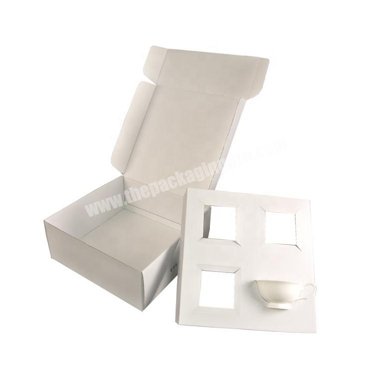 custom Creative Set Empty Gift Cup And Saucer Packaging Cardboard Paper Carton Tea Box 