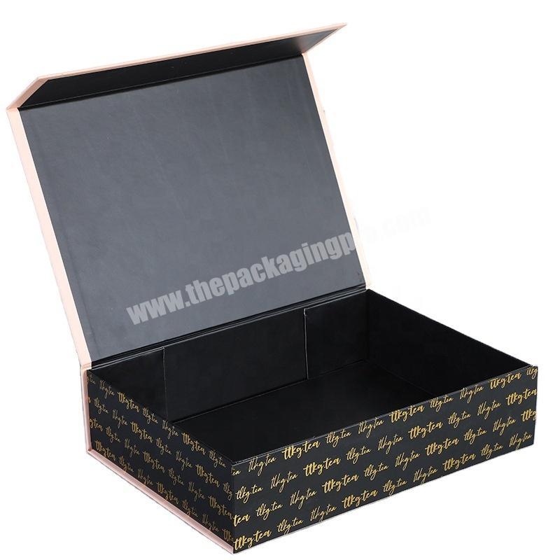 Custom Boxes Luxury Cardboard Box Packaging Foldable Magnetic Lid Paper Box For Clothing
