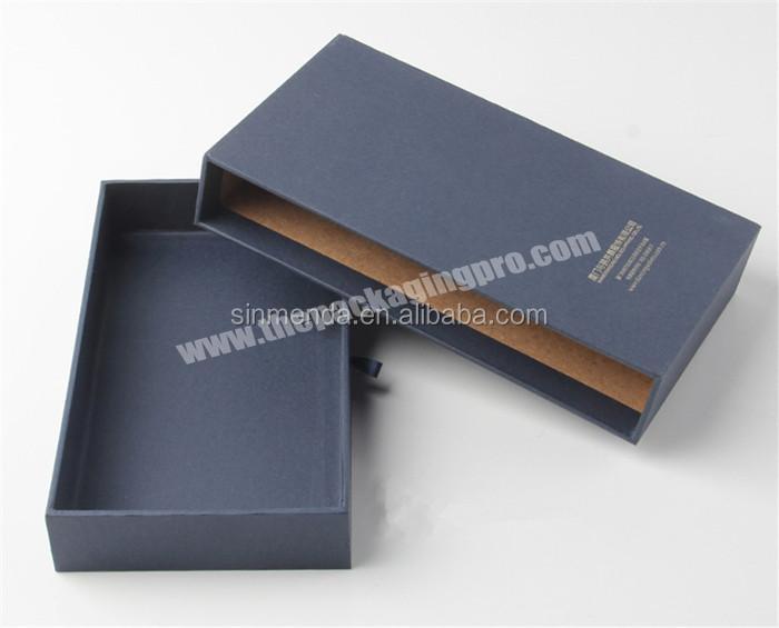 Custom CMYK full color printing texture paper sleeve gift box for power bank electronics product