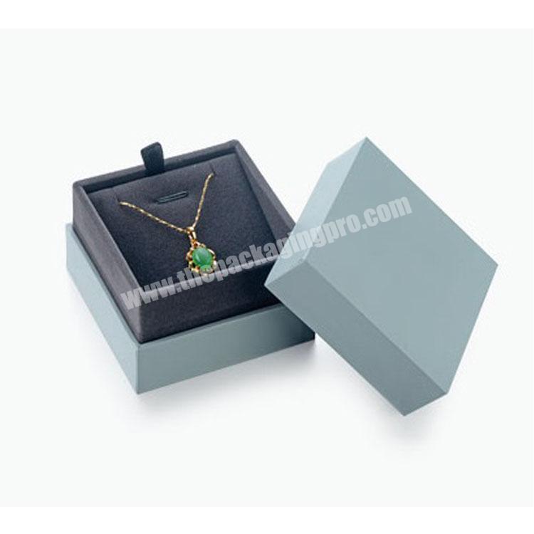 Custom Cheap Gift Paper Jewelry Box With Velvet Insert for Packaging