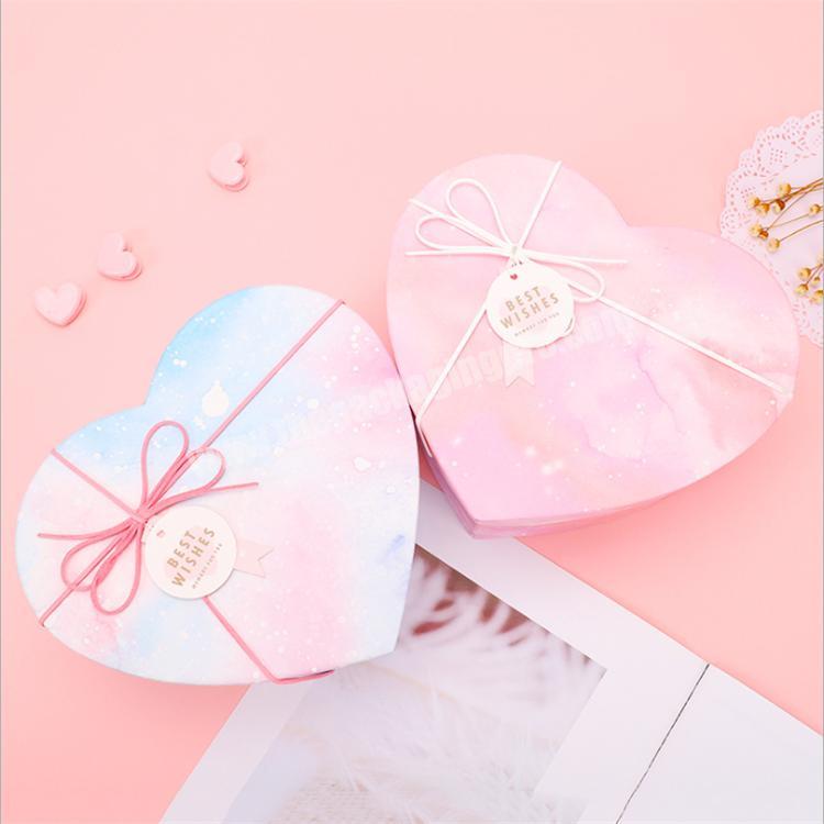 Custom Design Hot Sale Skincare Gift Box Heart Shape Jewelry Box Cardboard Box