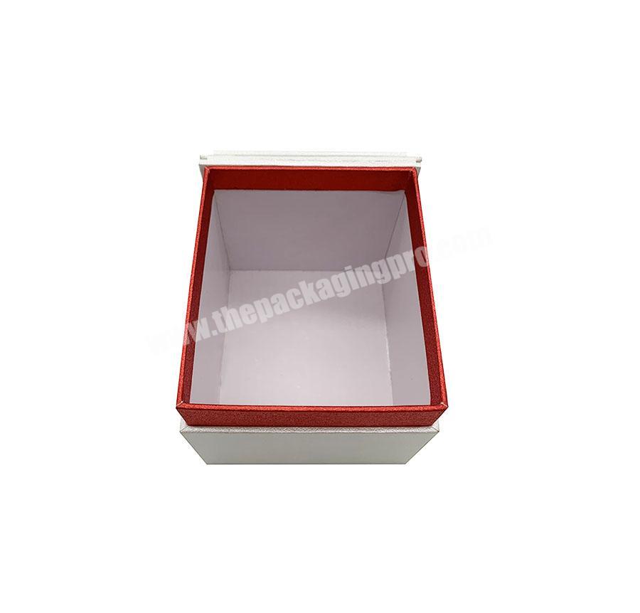 Custom Empty Silver Fancy Paper Gift Boxes Box For Pack With Lid