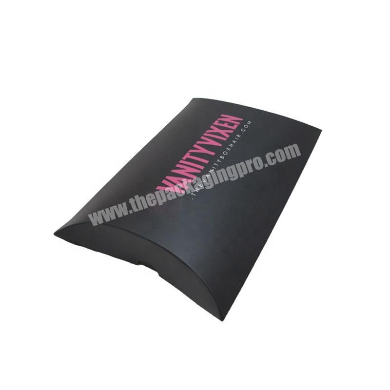 Custom Eye Catching Craft Pillow Packaging Boxes Black Pillow Pack Packaging Box