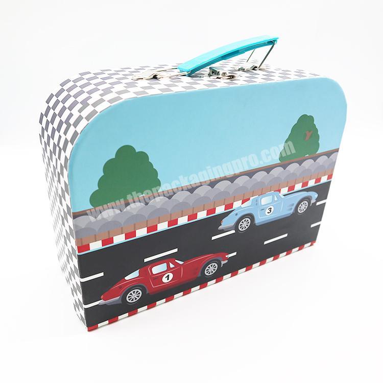 Custom Fancy Small Cardboard Paper Mini Gift Box Children Suitcase