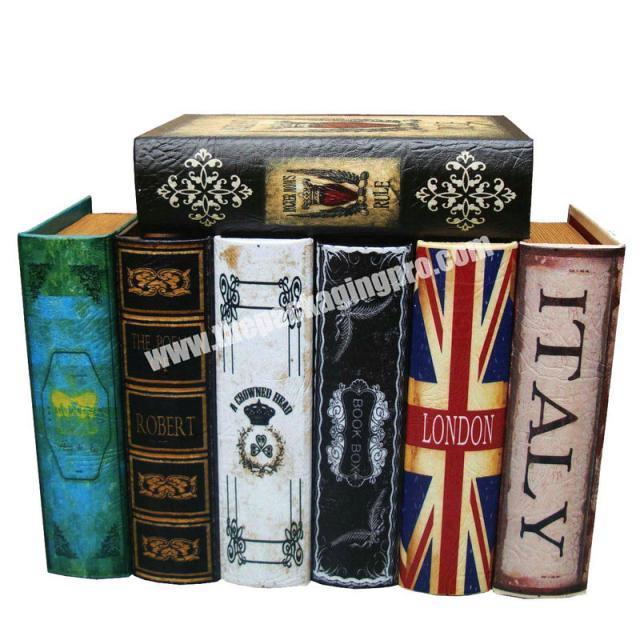 Custom Gift Fakebook Home Dummy Luxury Faux Livre Fake Decorative Books Box