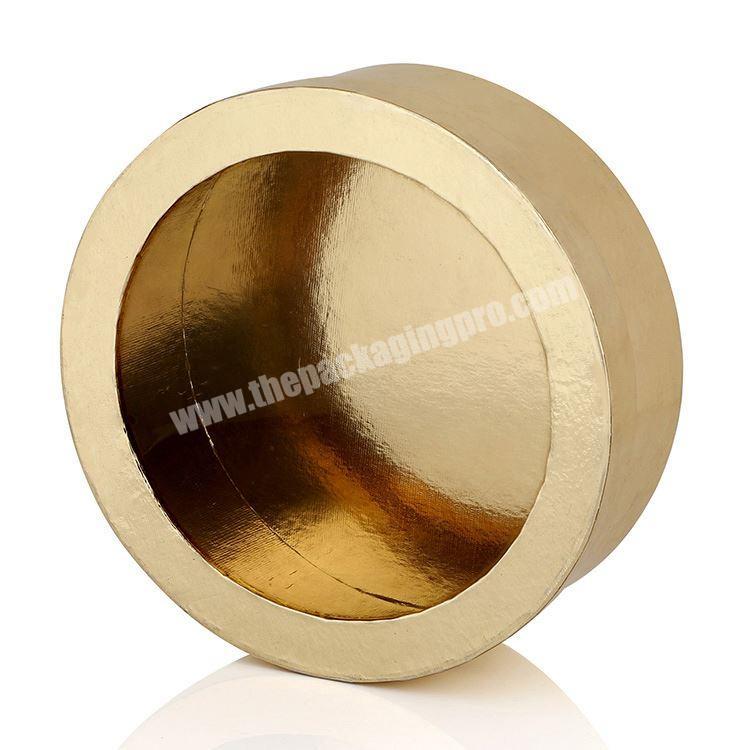 Custom Handmade Food Grade Christmas Packaging Gold Cardboard Tube Paper Round Cookie Gift Box