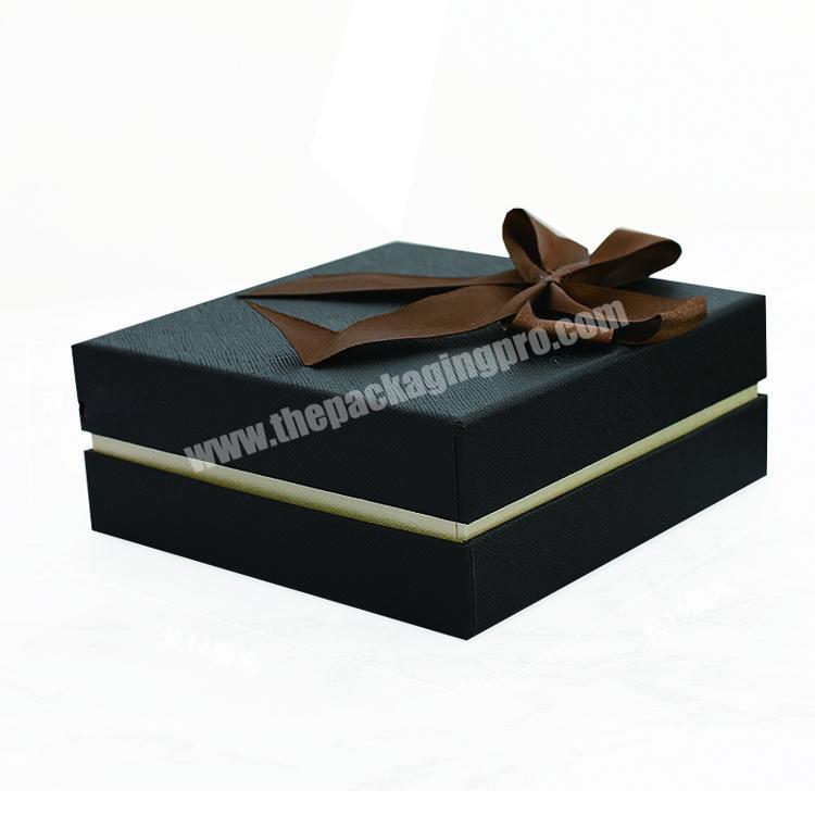 Custom High End Black Color Small Wallet Cosmetic Packaging Box
