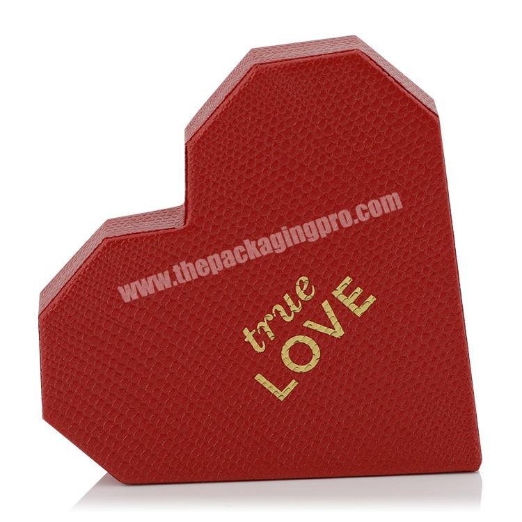 Custom Hot Stamping Logo Handmade Valentine's Gift Small Red Heart Earring Gift Box