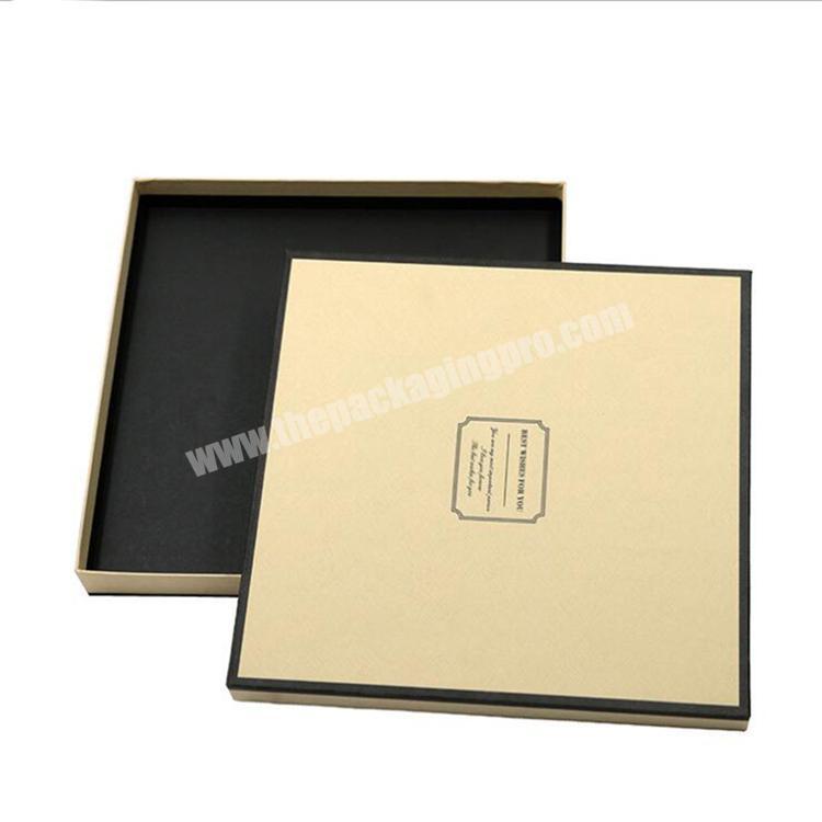 Custom Ivory Square Silk Scarf Box Packaging