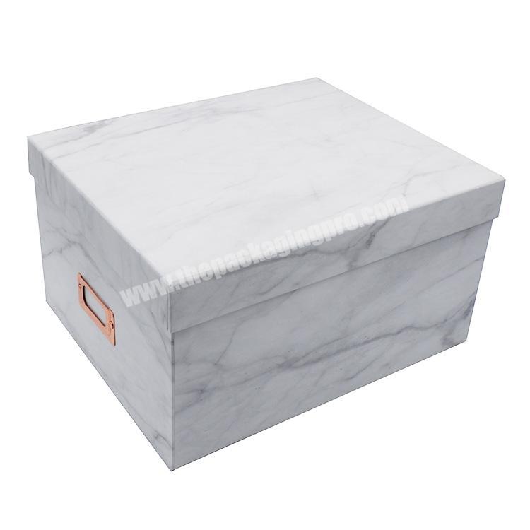 Custom Large Cardboard Storage Packaging Boxes With Lid For Clothing
