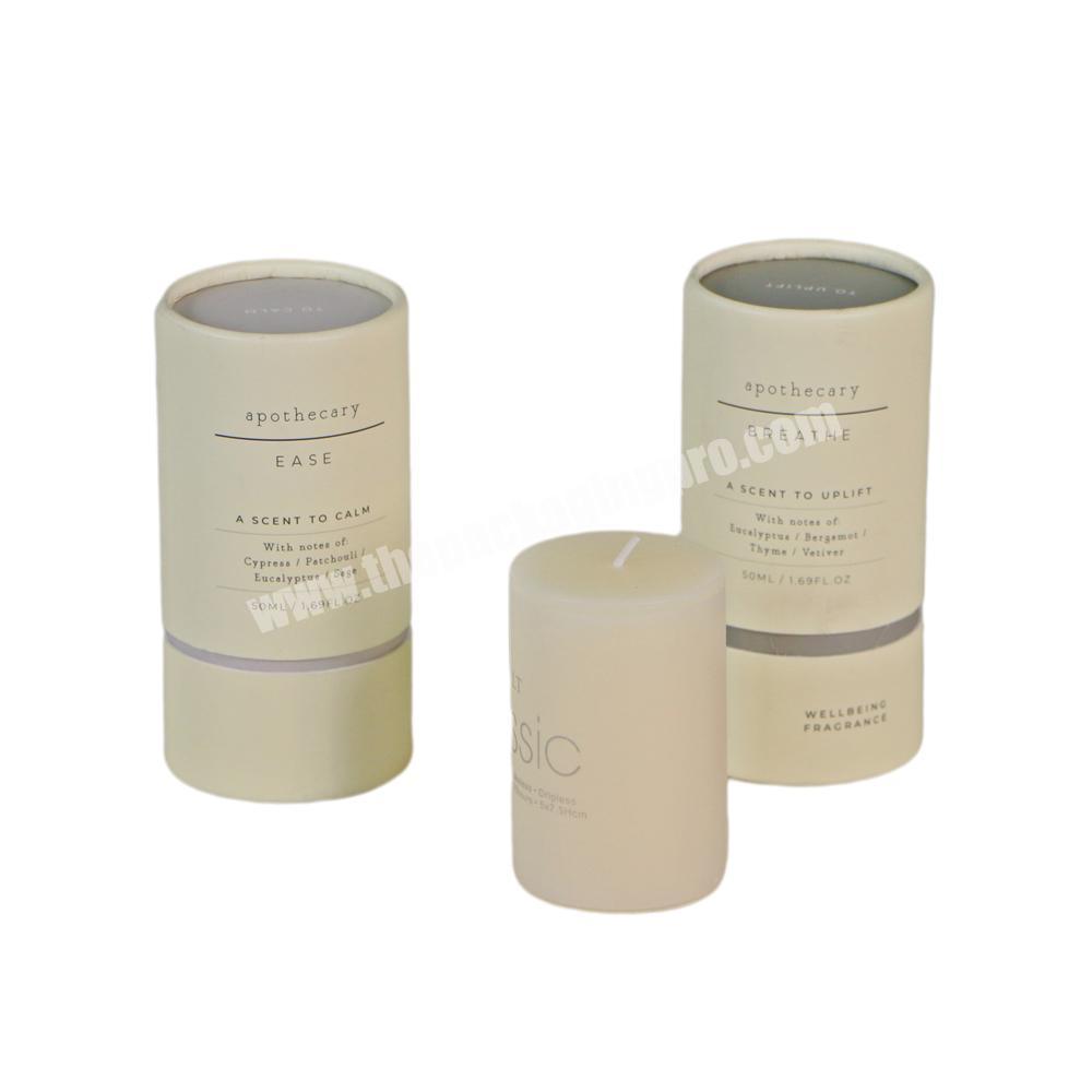 Custom Logo Biodegradable Loose Tea Box Container Cardboard Cylinders Round Gift Kraft Paper Tube For Candle Jar Packaging Box factory