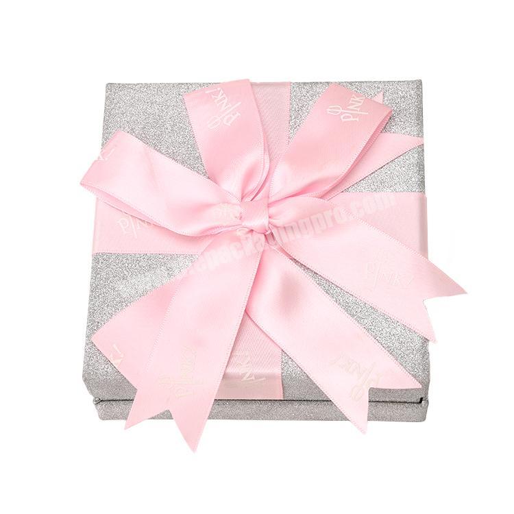 Custom Logo Book Shape Luxury Gift Packaging Box With Ribbon