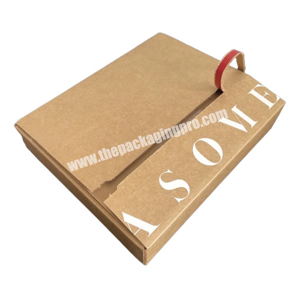 Custom Quick Seal Peel Off Self Seal Postal Zipper Mailing Kraft Mailer Boxes Adhesive Tear Strips Shipping Boxes