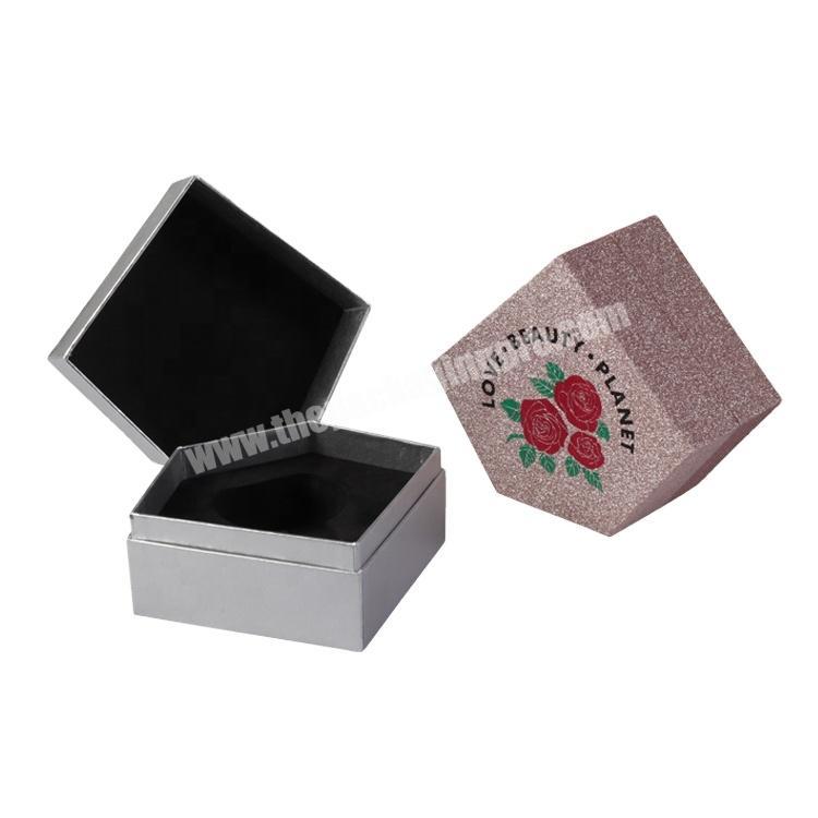 Custom Logo Irregular Shaped Gift Box Pentagon Jewelry Packaging Cardboard Box Pentagon Box