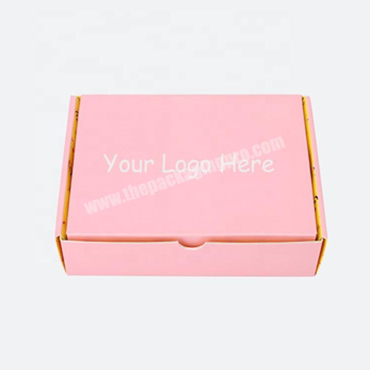 Custom Logo Luxury Packaging Printing Corrugated Mailer Boxes,Pink Corrugated Shipping Mailer Paper Box