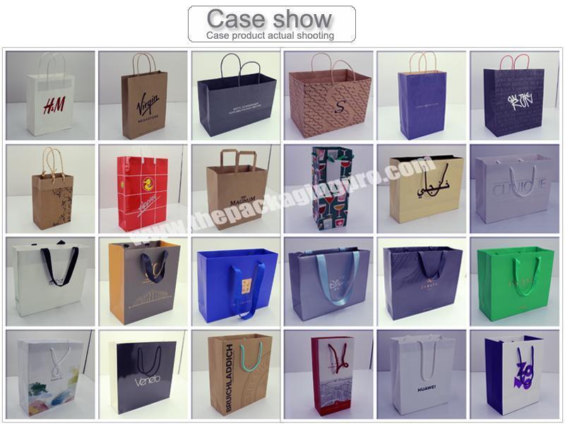 custom Custom Logo Print Extra Wide Base Large Packing Bakery Carry Shopping Paper Bags For Cake Box 