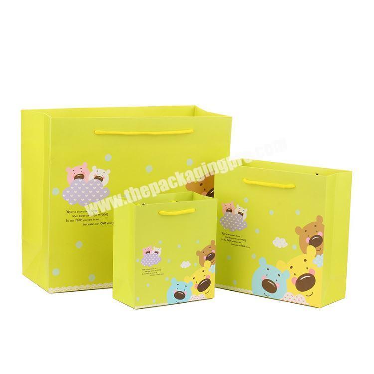 Custom Logo Print Extra Wide Base Large Packing Bakery Carry Shopping Paper Bags For Cake Box