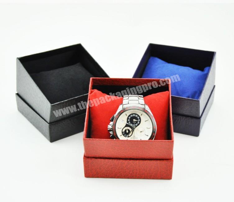 Custom Logo Printed 2PCS Top and Bottom Simple Watch Case Box Paper Boxes for Watches