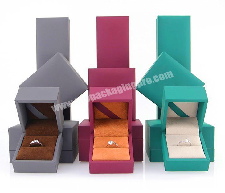 Custom Logo Printed Wholesale Leather Paper Jewelry Packaging Box Jewelry Box for Girls
