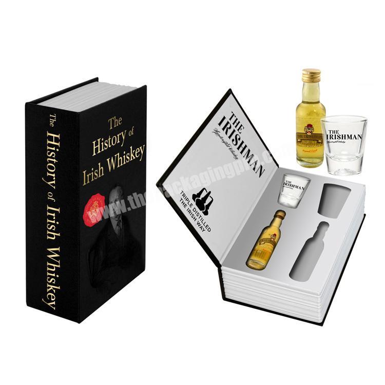 Custom Luxury Black Single Wine Glass Bottle Paper Cardboard Magnetic Wine Gift Box