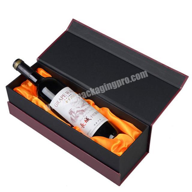 Custom Luxury Cardboard Caja Para Vinos Magnetic Bottle Packaging Whiskey Champagne Wine Gift Box