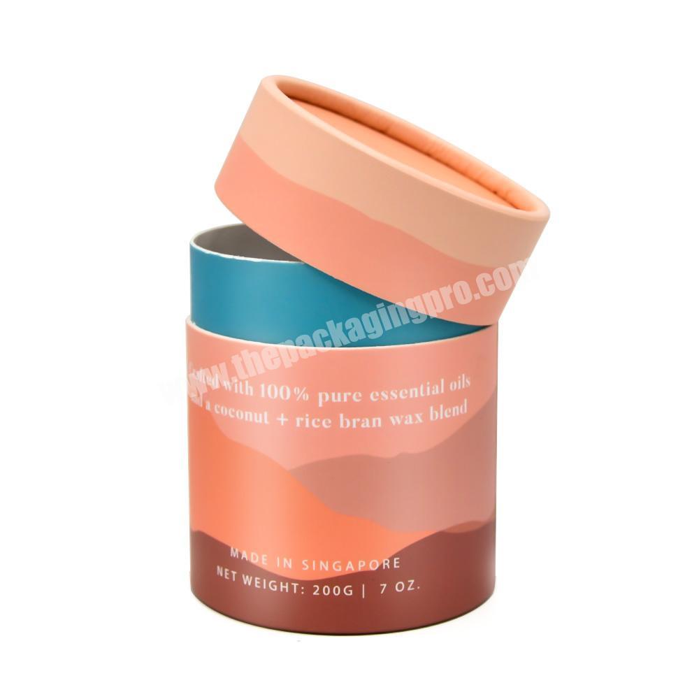 Custom Luxury Personality Desgin cylinder Cosmetic Essential oils Skincare Cardboard Round Paper tube Packaging box