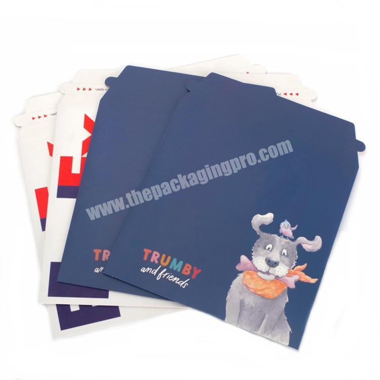 Custom Mailer Envelope 4C Printing Paper Postal Bag Self Sealing Cardstock Shipping Envelope for Packing Clothing